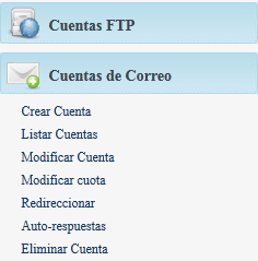 configuracion correos