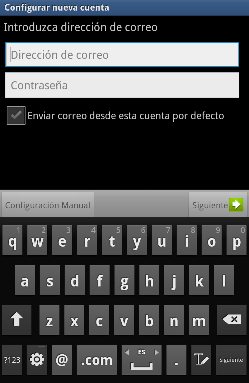 configurar correo